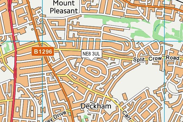 NE8 3UL map - OS VectorMap District (Ordnance Survey) NE8 3UL map - OS VectorMap District (Ordnance Survey)