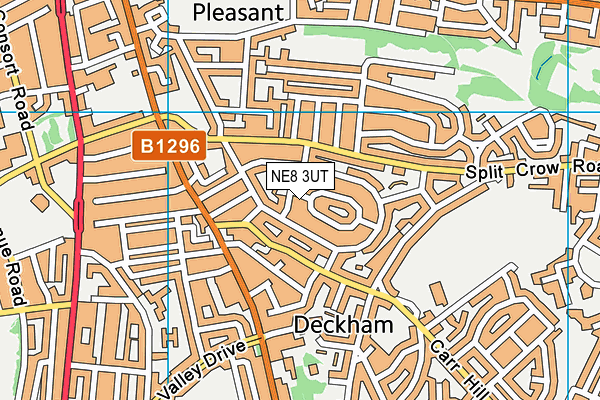 NE8 3UT map - OS VectorMap District (Ordnance Survey) NE8 3UT map - OS VectorMap District (Ordnance Survey)