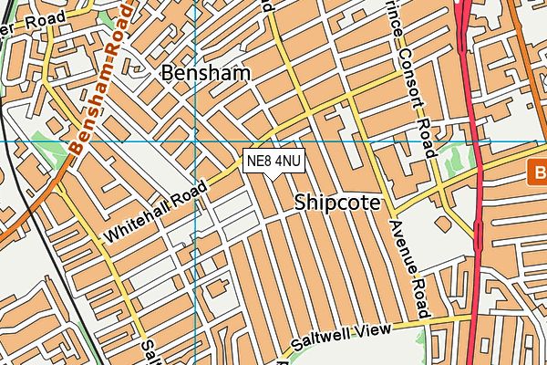 NE8 4NU map - OS VectorMap District (Ordnance Survey) NE8 4NU map - OS VectorMap District (Ordnance Survey)