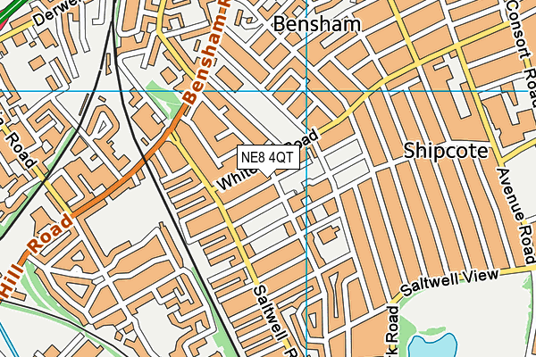 NE8 4QT map - OS VectorMap District (Ordnance Survey) NE8 4QT map - OS VectorMap District (Ordnance Survey)