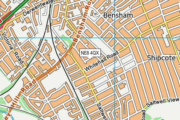 NE8 4QX map - OS VectorMap District (Ordnance Survey) NE8 4QX map - OS VectorMap District (Ordnance Survey)