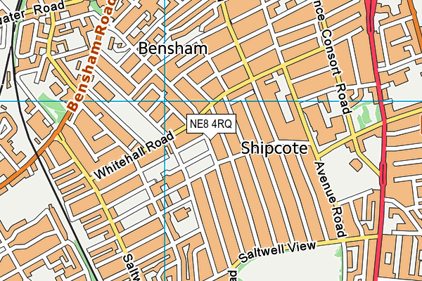 NE8 4RQ map - OS VectorMap District (Ordnance Survey) NE8 4RQ map - OS VectorMap District (Ordnance Survey)