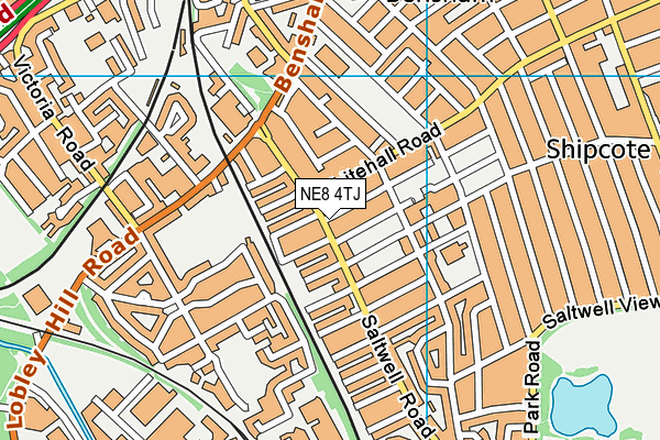 NE8 4TJ map - OS VectorMap District (Ordnance Survey) NE8 4TJ map - OS VectorMap District (Ordnance Survey)