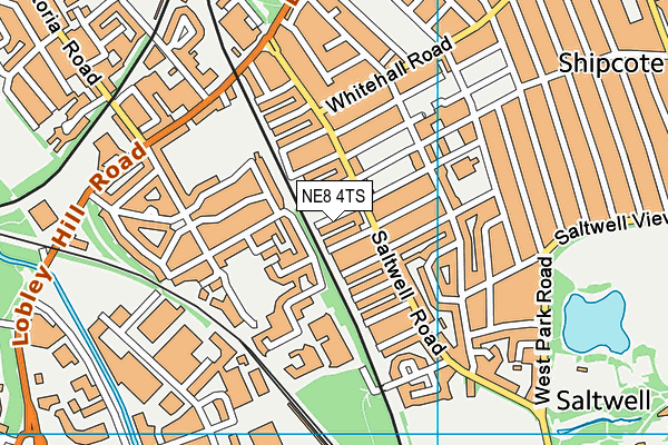 NE8 4TS map - OS VectorMap District (Ordnance Survey) NE8 4TS map - OS VectorMap District (Ordnance Survey)