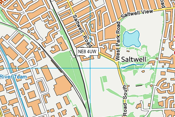 NE8 4UW map - OS VectorMap District (Ordnance Survey) NE8 4UW map - OS VectorMap District (Ordnance Survey)