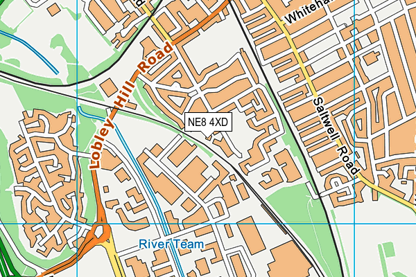 NE8 4XD map - OS VectorMap District (Ordnance Survey) NE8 4XD map - OS VectorMap District (Ordnance Survey)