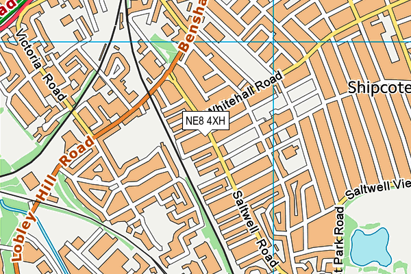 NE8 4XH map - OS VectorMap District (Ordnance Survey) NE8 4XH map - OS VectorMap District (Ordnance Survey)