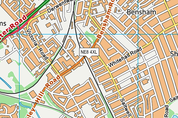 NE8 4XL map - OS VectorMap District (Ordnance Survey) NE8 4XL map - OS VectorMap District (Ordnance Survey)
