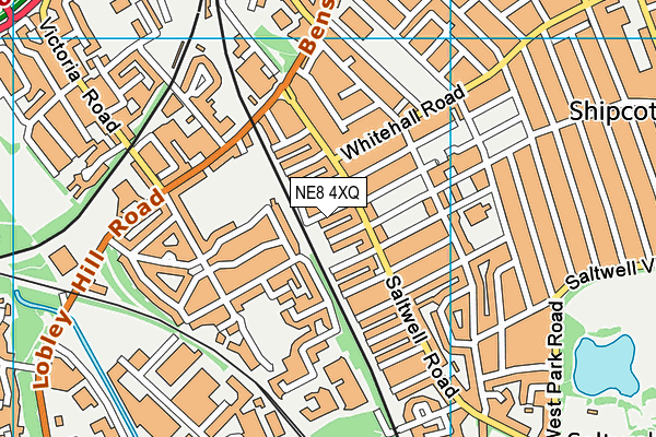 NE8 4XQ map - OS VectorMap District (Ordnance Survey) NE8 4XQ map - OS VectorMap District (Ordnance Survey)