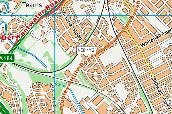 NE8 4YG map - OS VectorMap District (Ordnance Survey) NE8 4YG map - OS VectorMap District (Ordnance Survey)