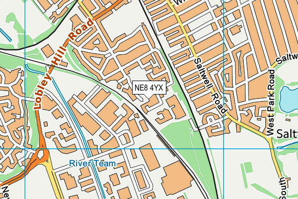 NE8 4YX map - OS VectorMap District (Ordnance Survey) NE8 4YX map - OS VectorMap District (Ordnance Survey)