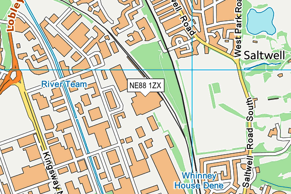 NE88 1ZX map - OS VectorMap District (Ordnance Survey) NE88 1ZX map - OS VectorMap District (Ordnance Survey)
