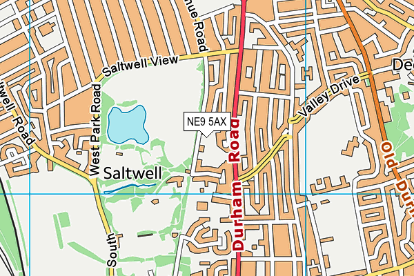 NE9 5AX map - OS VectorMap District (Ordnance Survey) NE9 5AX map - OS VectorMap District (Ordnance Survey)