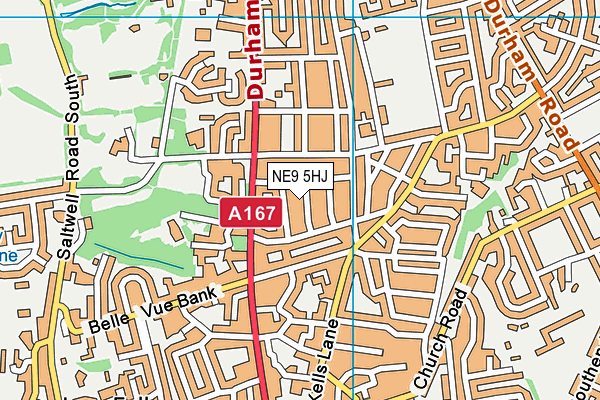 NE9 5HJ map - OS VectorMap District (Ordnance Survey) NE9 5HJ map - OS VectorMap District (Ordnance Survey)
