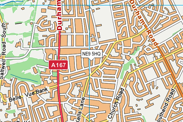 NE9 5HQ map - OS VectorMap District (Ordnance Survey) NE9 5HQ map - OS VectorMap District (Ordnance Survey)