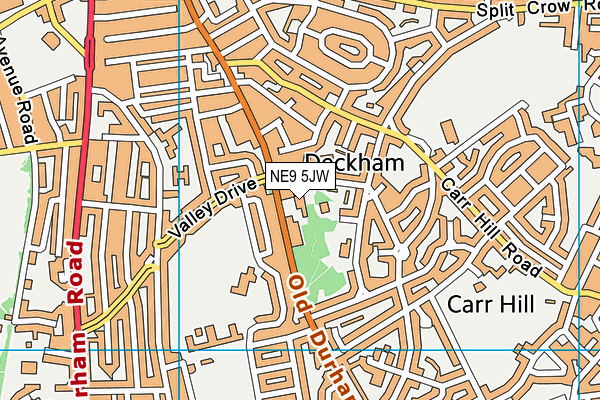 NE9 5JW map - OS VectorMap District (Ordnance Survey) NE9 5JW map - OS VectorMap District (Ordnance Survey)