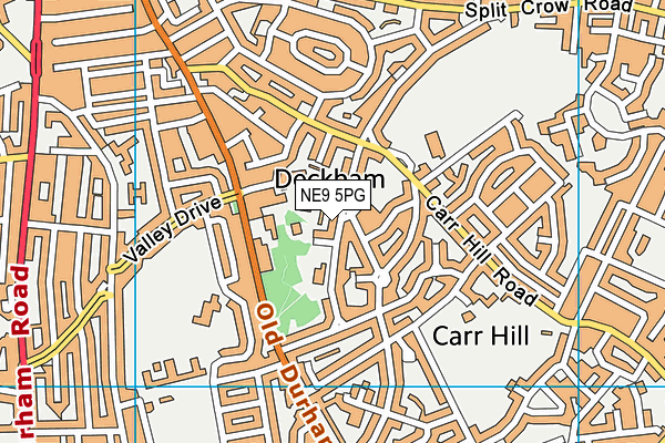 NE9 5PG map - OS VectorMap District (Ordnance Survey) NE9 5PG map - OS VectorMap District (Ordnance Survey)