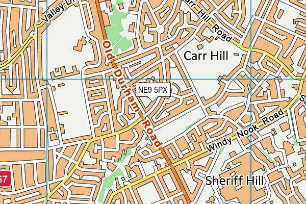 NE9 5PX map - OS VectorMap District (Ordnance Survey) NE9 5PX map - OS VectorMap District (Ordnance Survey)
