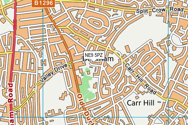 NE9 5PZ map - OS VectorMap District (Ordnance Survey) NE9 5PZ map - OS VectorMap District (Ordnance Survey)