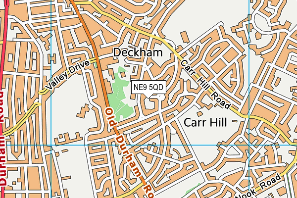 NE9 5QD map - OS VectorMap District (Ordnance Survey) NE9 5QD map - OS VectorMap District (Ordnance Survey)