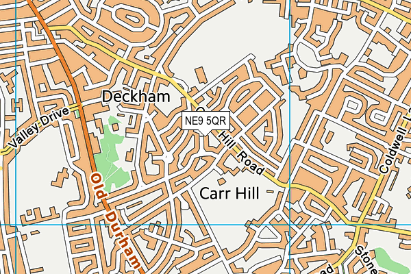 NE9 5QR map - OS VectorMap District (Ordnance Survey) NE9 5QR map - OS VectorMap District (Ordnance Survey)