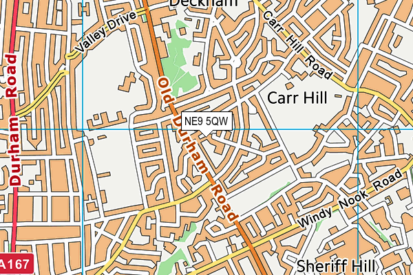 NE9 5QW map - OS VectorMap District (Ordnance Survey) NE9 5QW map - OS VectorMap District (Ordnance Survey)