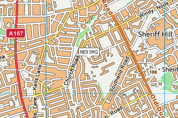 NE9 5RQ map - OS VectorMap District (Ordnance Survey) NE9 5RQ map - OS VectorMap District (Ordnance Survey)