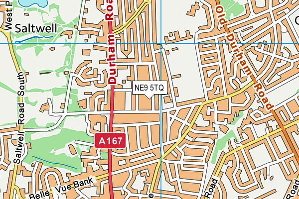 NE9 5TQ map - OS VectorMap District (Ordnance Survey) NE9 5TQ map - OS VectorMap District (Ordnance Survey)
