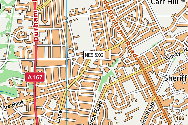 NE9 5XG map - OS VectorMap District (Ordnance Survey) NE9 5XG map - OS VectorMap District (Ordnance Survey)