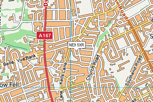 NE9 5XR map - OS VectorMap District (Ordnance Survey) NE9 5XR map - OS VectorMap District (Ordnance Survey)