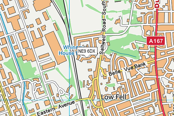 NE9 6DX map - OS VectorMap District (Ordnance Survey) NE9 6DX map - OS VectorMap District (Ordnance Survey)
