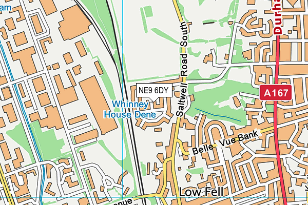 NE9 6DY map - OS VectorMap District (Ordnance Survey) NE9 6DY map - OS VectorMap District (Ordnance Survey)