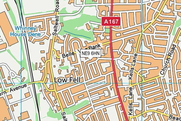 NE9 6HN map - OS VectorMap District (Ordnance Survey) NE9 6HN map - OS VectorMap District (Ordnance Survey)
