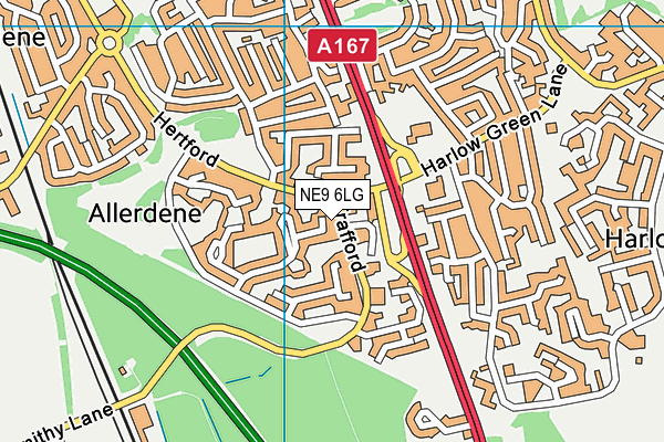 NE9 6LG map - OS VectorMap District (Ordnance Survey) NE9 6LG map - OS VectorMap District (Ordnance Survey)