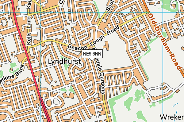 NE9 6NN map - OS VectorMap District (Ordnance Survey) NE9 6NN map - OS VectorMap District (Ordnance Survey)