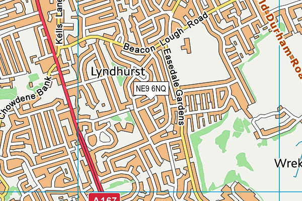 NE9 6NQ map - OS VectorMap District (Ordnance Survey) NE9 6NQ map - OS VectorMap District (Ordnance Survey)