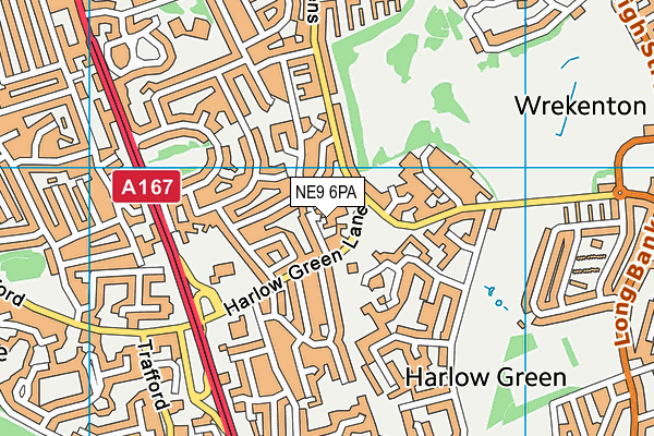 NE9 6PA map - OS VectorMap District (Ordnance Survey) NE9 6PA map - OS VectorMap District (Ordnance Survey)