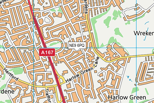 NE9 6PQ map - OS VectorMap District (Ordnance Survey) NE9 6PQ map - OS VectorMap District (Ordnance Survey)