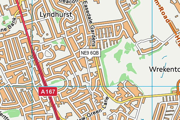 NE9 6QB map - OS VectorMap District (Ordnance Survey) NE9 6QB map - OS VectorMap District (Ordnance Survey)