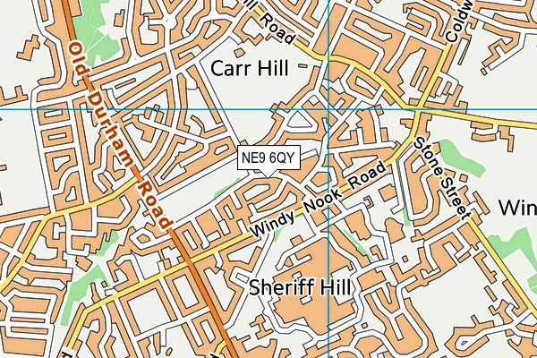 NE9 6QY map - OS VectorMap District (Ordnance Survey) NE9 6QY map - OS VectorMap District (Ordnance Survey)