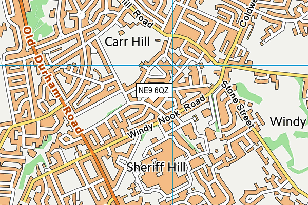 NE9 6QZ map - OS VectorMap District (Ordnance Survey) NE9 6QZ map - OS VectorMap District (Ordnance Survey)