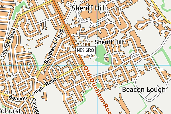 NE9 6RQ map - OS VectorMap District (Ordnance Survey) NE9 6RQ map - OS VectorMap District (Ordnance Survey)
