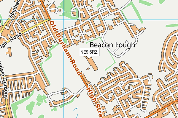NE9 6RZ map - OS VectorMap District (Ordnance Survey) NE9 6RZ map - OS VectorMap District (Ordnance Survey)