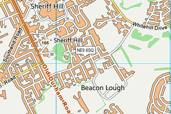 NE9 6SQ map - OS VectorMap District (Ordnance Survey) NE9 6SQ map - OS VectorMap District (Ordnance Survey)