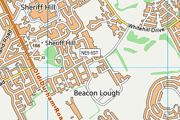 NE9 6ST map - OS VectorMap District (Ordnance Survey) NE9 6ST map - OS VectorMap District (Ordnance Survey)