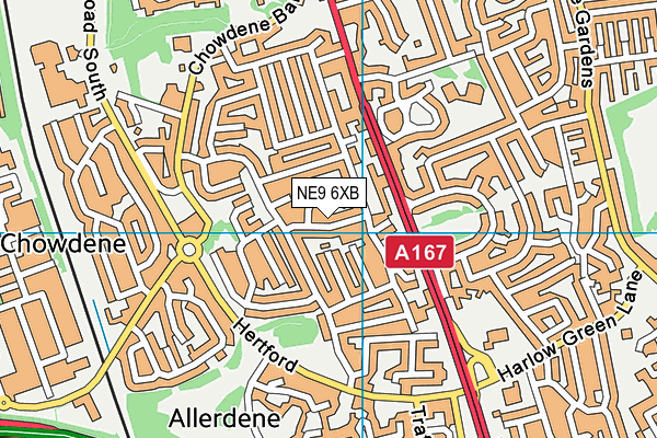 NE9 6XB map - OS VectorMap District (Ordnance Survey) NE9 6XB map - OS VectorMap District (Ordnance Survey)