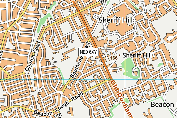 NE9 6XY map - OS VectorMap District (Ordnance Survey) NE9 6XY map - OS VectorMap District (Ordnance Survey)