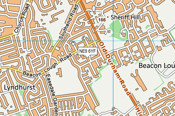 NE9 6YF map - OS VectorMap District (Ordnance Survey) NE9 6YF map - OS VectorMap District (Ordnance Survey)