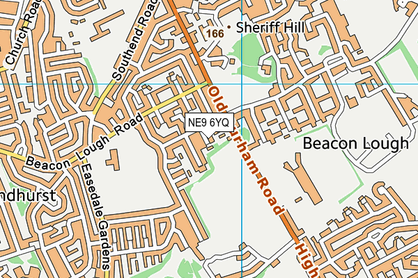 NE9 6YQ map - OS VectorMap District (Ordnance Survey) NE9 6YQ map - OS VectorMap District (Ordnance Survey)