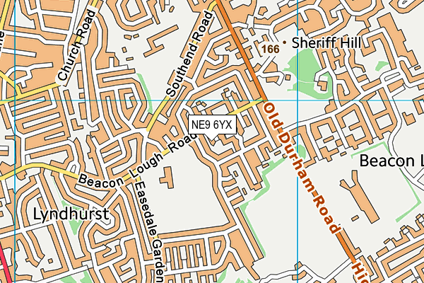 NE9 6YX map - OS VectorMap District (Ordnance Survey) NE9 6YX map - OS VectorMap District (Ordnance Survey)